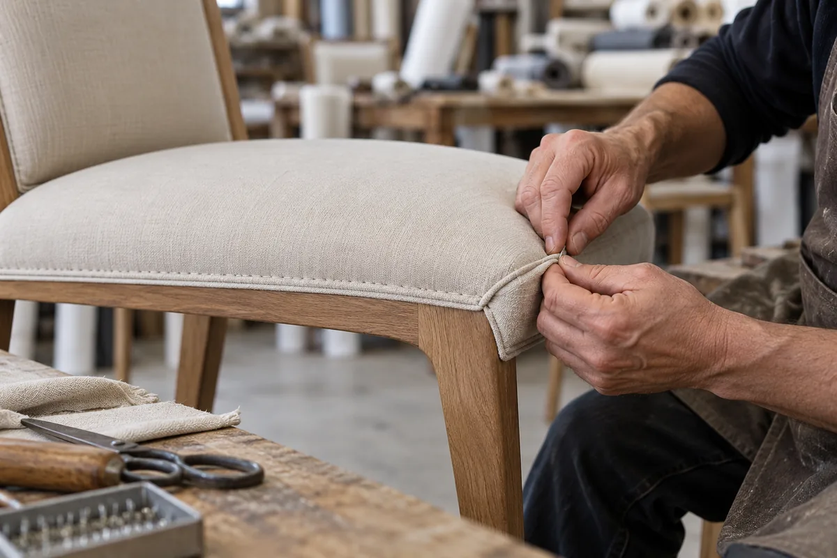 Illustrative upholstery craftsmanship